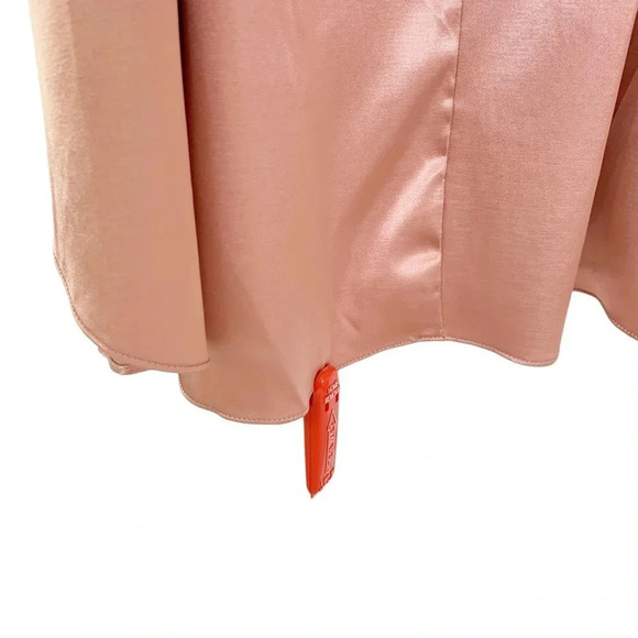 After Six Satin Tie Waist Sheath Bridesmaid Formal Dress Style 6828 Size 10 NWT - Picture 7 of 9